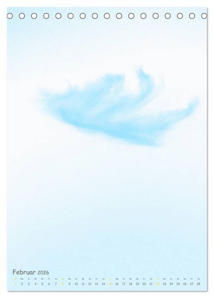 Produktbild: Aquarelle am Himmel (Tischkalender 2026 DIN A5 hoch), CALVENDO Monatskalender