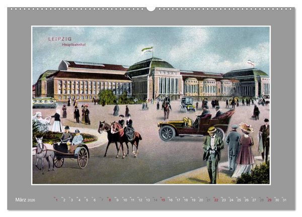 Produktbild: Historische Bahnh&ouml;fe (Wandkalender 2026 DIN A2 quer), CALVENDO Monatskalender