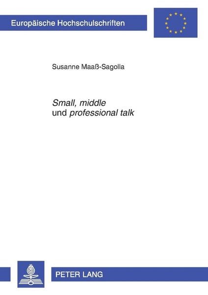 Produktbild: &laquo;Small&raquo;, &laquo;middle&raquo; und &laquo;professional talk&raquo;