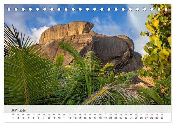 Produktbild: Seychellen - Trauminseln im Indischen Ozean (Tischkalender 2026 DIN A5 quer), CALVENDO Monatskalender