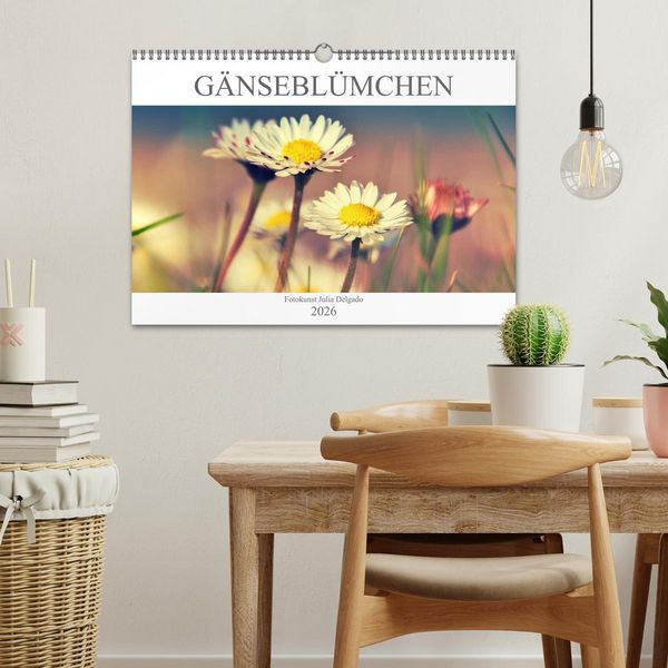 Produktbild: G&auml;nsebl&uuml;mchen Poesie (Wandkalender 2026 DIN A3 quer), CALVENDO Monatskalender