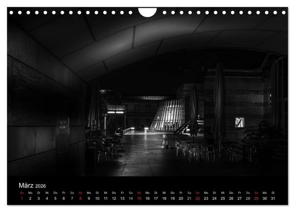 Produktbild: Stuttgart bei Nacht (Wandkalender 2026 DIN A4 quer), CALVENDO Monatskalender