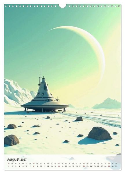 Produktbild: Retro Sci-Fi - Aufbruch zu neuen Grenzen (Wandkalender 2027 DIN A3 hoch), CALVENDO Monatskalender