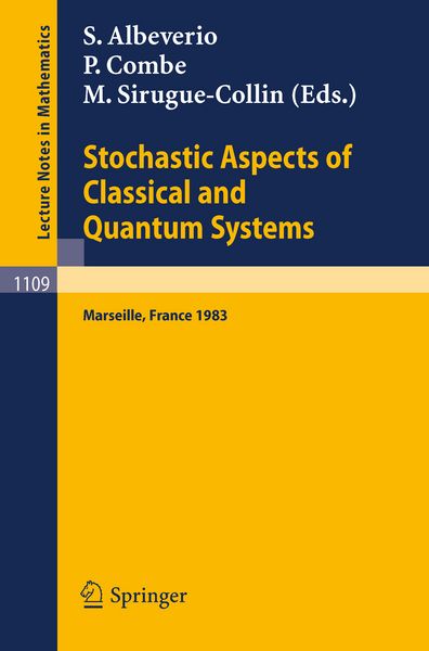 Produktbild: Stochastic Aspects of Classical and Quantum Systems