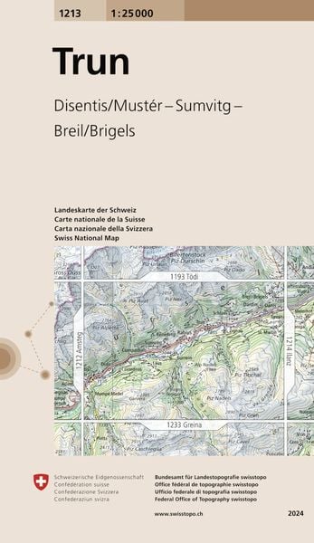 Produktbild: Swisstopo 1 : 25 000 Trun