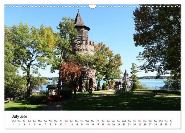 Produktbild: Boldt Castle Cruise Thousand Islands (Wall Calendar 2026 DIN A3 landscape), CALVENDO 12 Month Wall Calendar