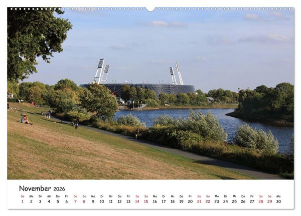 Produktbild: Bremen - Die Hansestadt an der Weser (Wandkalender 2026 DIN A2 quer), CALVENDO Monatskalender
