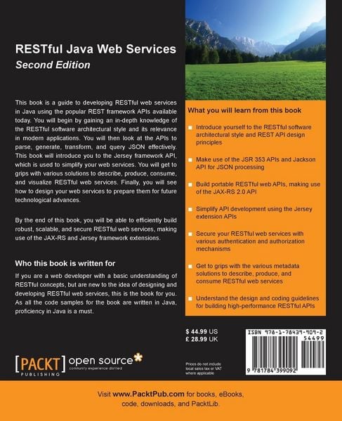 Produktbild: RESTful Java Web Services Second Edition