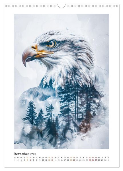 Produktbild: Magische Tierkunst (Wandkalender 2026 DIN A3 hoch), CALVENDO Monatskalender