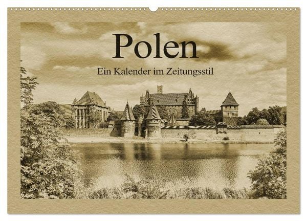 Produktbild: Polen &ndash; Ein Kalender im Zeitungsstil (Wandkalender 2026 DIN A2 quer), CALVENDO Monatskalender