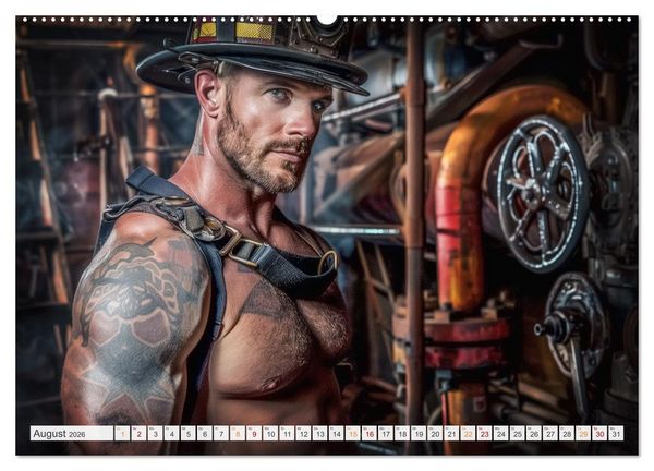 Produktbild: Feuerwehrm&auml;nner (hochwertiger Premium Wandkalender 2026 DIN A2 quer), Kunstdruck in Hochglanz