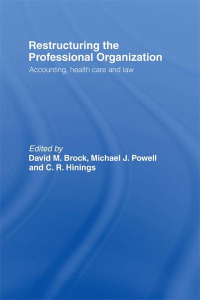 Produktbild: Restructuring the Professional Organization