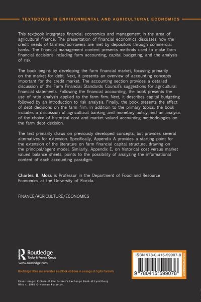 Produktbild: Agricultural Finance