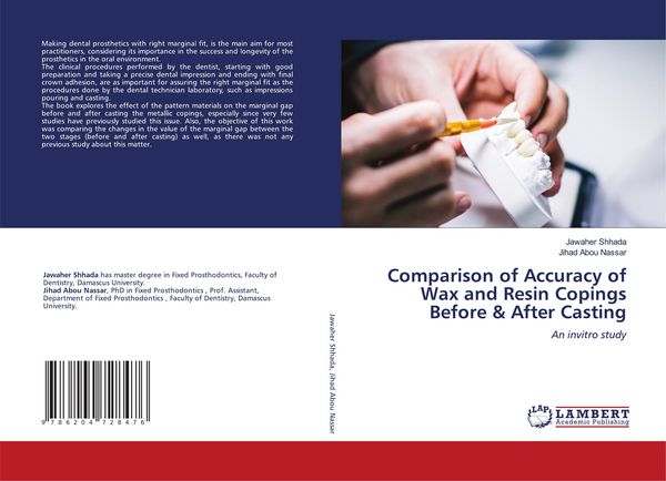 Produktbild: Comparison of Accuracy of Wax and Resin Copings Before & After Casting