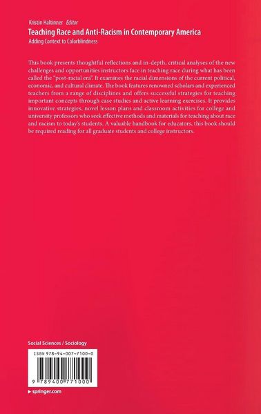 Produktbild: Teaching Race and Anti-Racism in Contemporary America