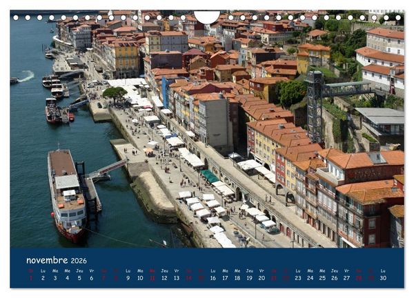 Produktbild: Porto - ville color&eacute;e sur le Douro (Calendrier mural 2026 DIN A4 vertical), CALVENDO calendrier mensuel