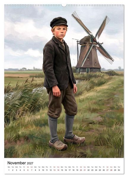 Produktbild: Boys of the World &ndash; At the Turn of the 20th Century (High Quality Premium Wall Calendar 2027 DIN A2 portrait),CALVENDO 12 Month Wall Calendar