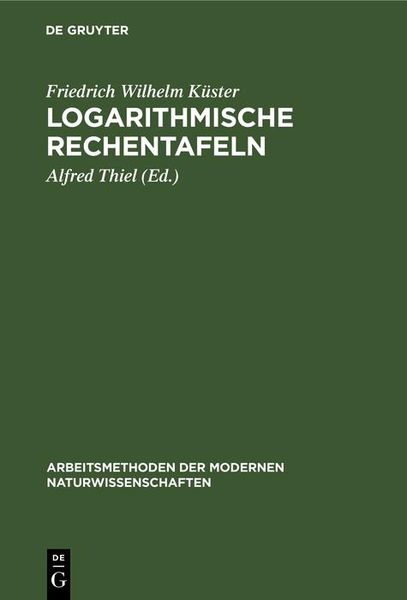 Produktbild: Logarithmische Rechentafeln