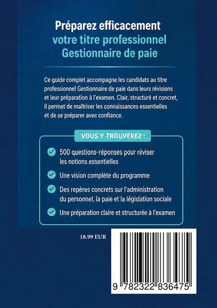 Produktbild: Titre professionnel Gestionnaire de paie
