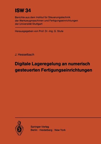 Produktbild: Digitale Lageregelung an numerisch gesteuerten Fertigungseinrichtungen