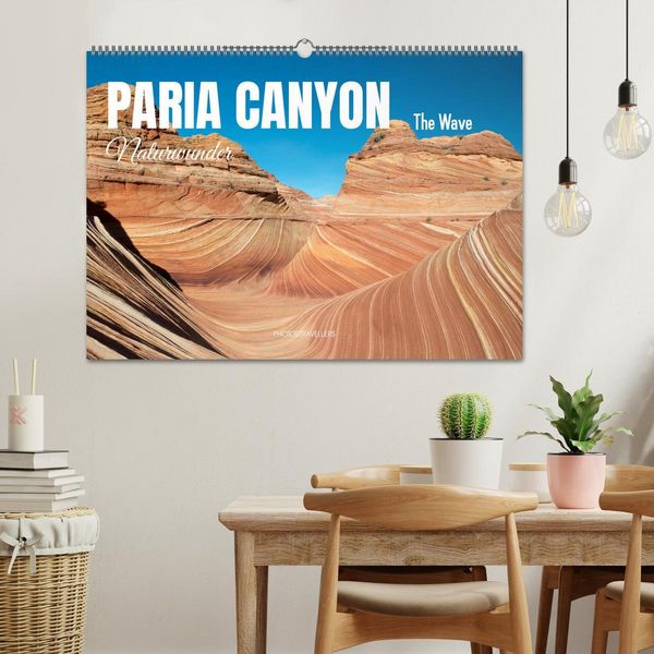 Produktbild: Paria Canyon - The Wave Naturwunder (Wandkalender 2026 DIN A2 quer), CALVENDO Monatskalender