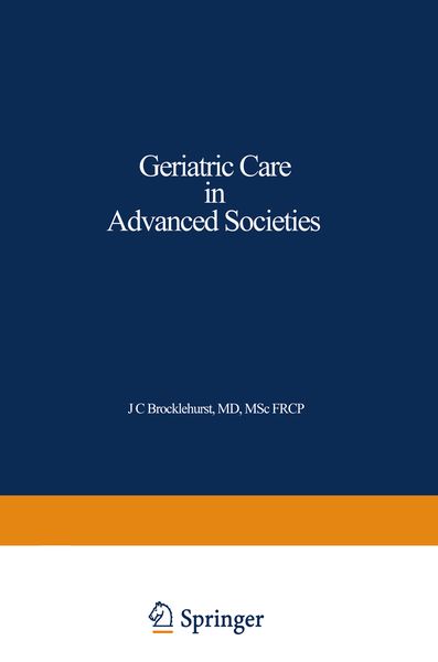 Produktbild: Geriatric Care in Advanced Societies