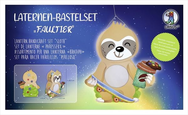 Produktbild: Laternen-Bastelset "Faultier"
