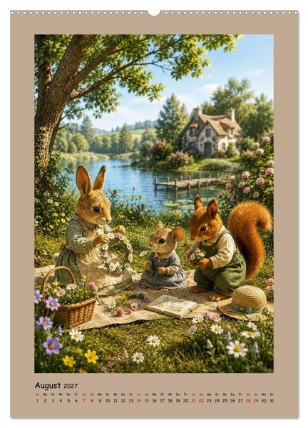 Produktbild: Das kleine Walddorf (Wandkalender 2027 DIN A2 hoch), CALVENDO Monatskalender