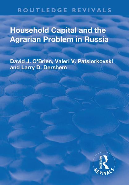 Produktbild: Household Capital and the Agrarian Problem in Russia