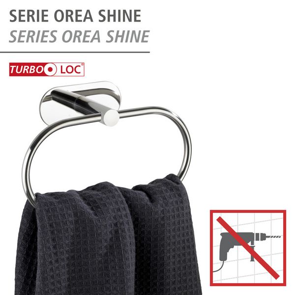 Produktbild: Turbo-Loc&reg; Handtuchring Mod. Orea Shine, Befestigen ohne bohren