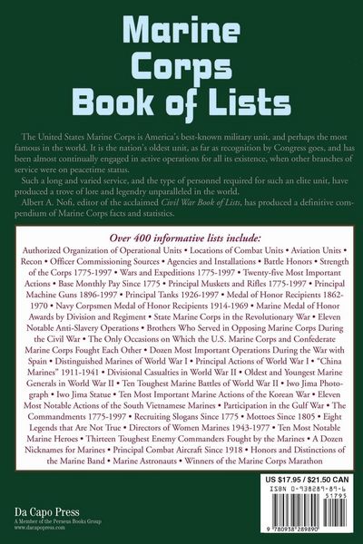 Produktbild: Marine Corps Book of Lists