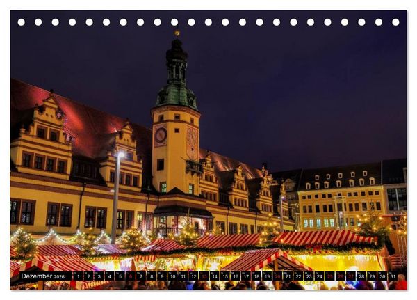 Produktbild: Reise durch Leipzig (Tischkalender 2026 DIN A5 quer), CALVENDO Monatskalender