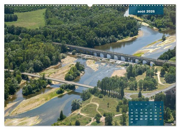 Produktbild: Le Berry secret, le Cher vu du ciel (Calendrier mural 2026 DIN A2 vertical), CALVENDO calendrier mensuel