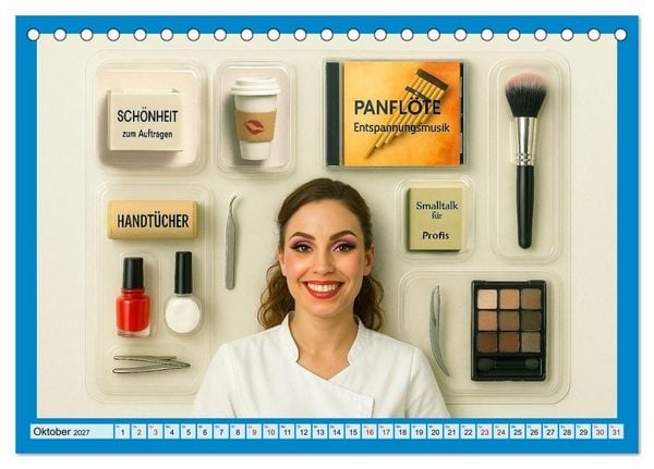 Produktbild: Einmal Traumjob bitte - zum Mitnehmen (Tischkalender 2027 DIN A5 quer), CALVENDO Monatskalender