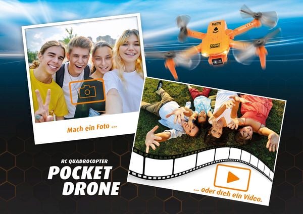 Produktbild: RC Quadrocopter "Pocket Drone"