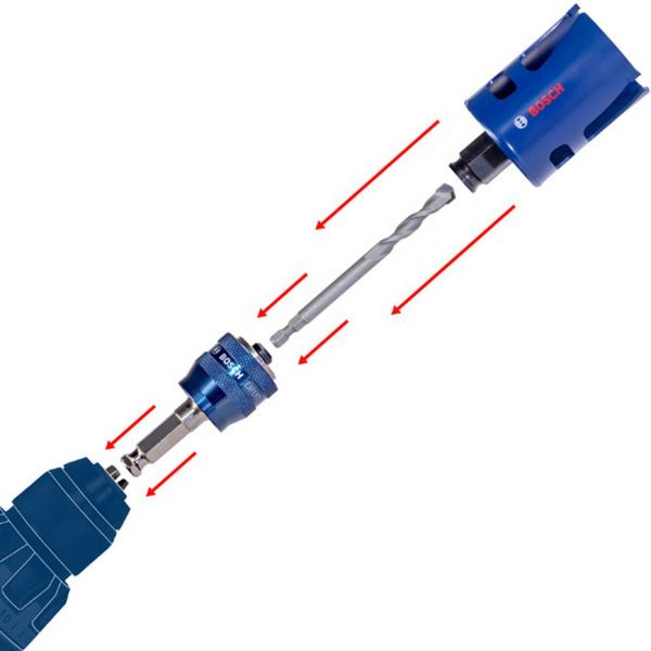 Produktbild: Bosch Accessories 2608594426 2608594426 Lochs&auml;gen-Set 20 mm, 22 mm, 25 mm, 32 mm, 35 mm, 40 mm, 44 mm, 51 mm, 60 mm, 68 mm, 76 mm 1 St.