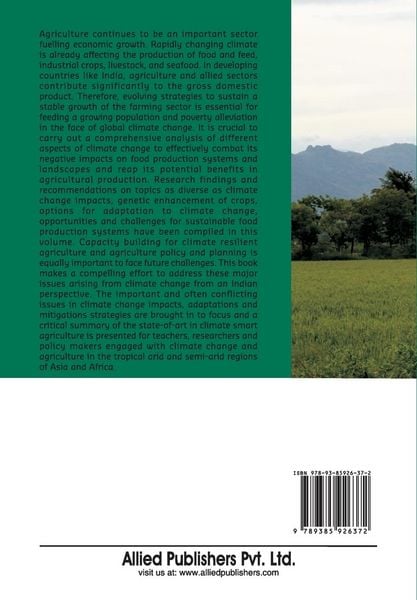 Produktbild: Agriculture under Climate Change