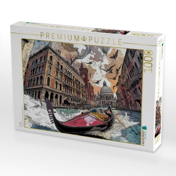 Produktbild: CALVENDO Puzzle Venedig | 1000 Teile Lege-Gr&ouml;&szlig;e 64x48cm Foto-Puzzle f&uuml;r gl&uuml;ckliche Stunden