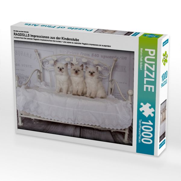 Produktbild: CALVENDO Puzzle Ein Motiv aus dem Kalender RAGDOLLS Impressionen aus der Kinderstube | 1000 Teile Lege-Gr&ouml;&szlig;e 64x48cm Foto-Puzzle f&uuml;r gl&uuml;ckliche Stunden