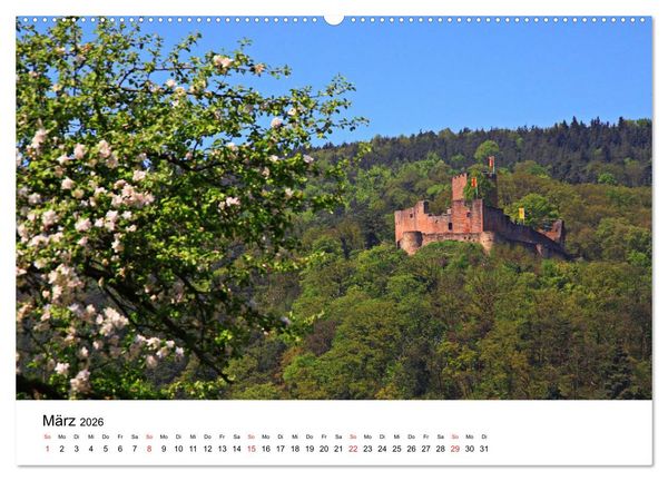 Produktbild: Deutschlands Burgen - besondere Burgen und sch&ouml;ne Schl&ouml;sser (Wandkalender 2026 DIN A2 quer), CALVENDO Monatskalender