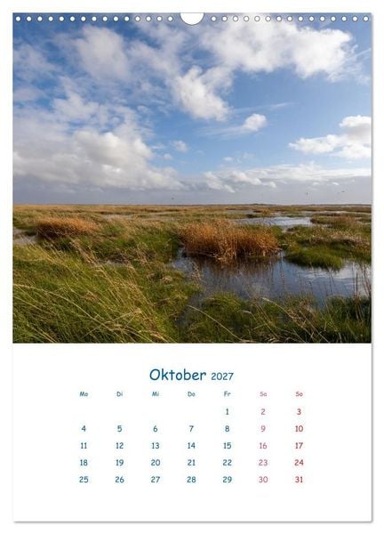 Produktbild: K&uuml;stenmomente des Jahres (Wandkalender 2027 DIN A3 hoch), CALVENDO Monatskalender