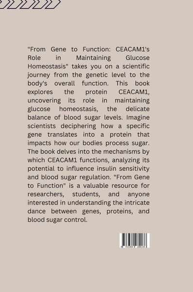 Produktbild: : From Gene to Function: CEACAM1's Role in Maintaining Glucose Homeostasis