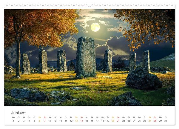 Produktbild: Magische Steine - Tor zur Anderswelt (hochwertiger Premium Wandkalender 2026 DIN A2 quer), Kunstdruck in Hochglanz