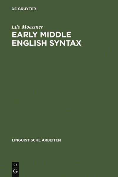 Produktbild: Early Middle English Syntax
