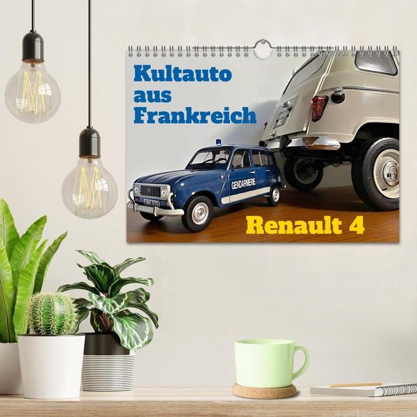 Produktbild: Kultauto aus Frankreich - Renault 4 (Wandkalender 2026 DIN A4 quer), CALVENDO Monatskalender