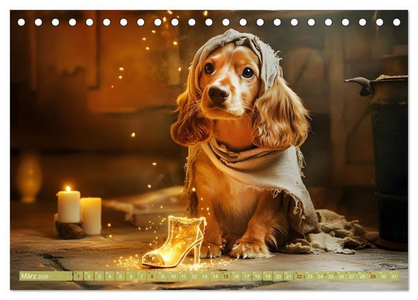 Produktbild: Pfoten Magie (Tischkalender 2026 DIN A5 quer), CALVENDO Monatskalender