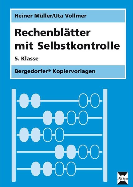 Produktbild: Rechenbl&auml;tter mit Selbstkontrolle - 5. Klasse