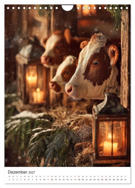 Produktbild: Die Liebe zur Kuh (Wandkalender 2027 DIN A4 hoch), CALVENDO Monatskalender
