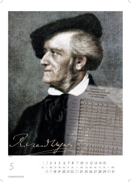Produktbild: Komponisten Kalender 2027 &ndash; Musik-Kalender 21x29cm - Klassische Komponisten mit 12 K&uuml;nstlerportr&auml;ts