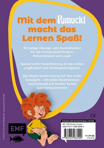 Produktbild: Lern-Spiel-Spa&szlig; mit Pumuckl - Mein Vorschulblock: Logik- und Denkr&auml;tsel